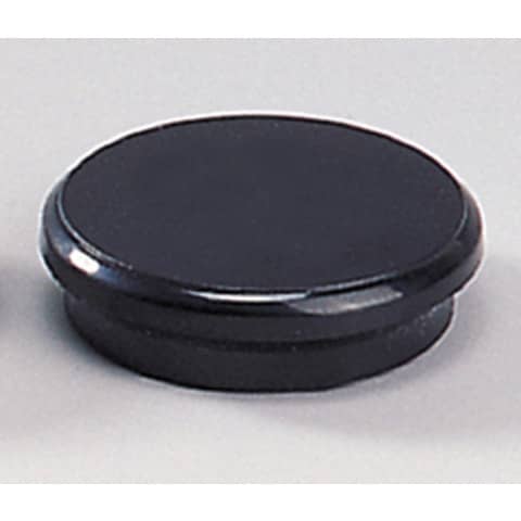 Magneti Dahle rotondi Ø 24 mm nero altezza 7 mm - forza 3 N - conf. 10 pezzi - R955249